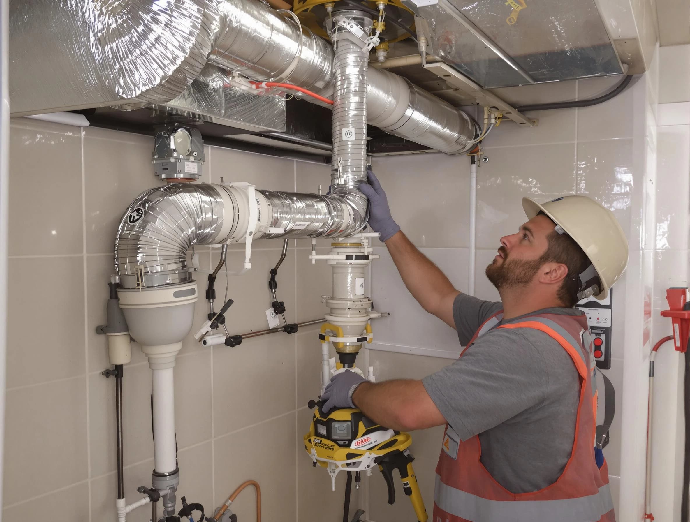 Kirtland AFB Dryer Vent Cleaning expert performing professional dryer vent repair and installation in Kirtland AFB